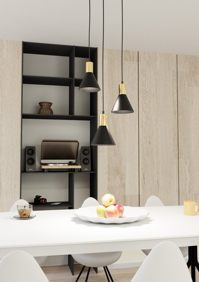 Lampa Wisząca Emibig Rosa 3 Prem Bl (1388/3PREM)