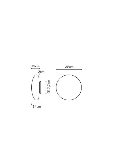 Kinkiet Fabbian LUMI White F07 G55 01 LED