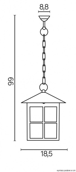 Lampa Wisząca SU-MA Wenecja K 1018/1/KW