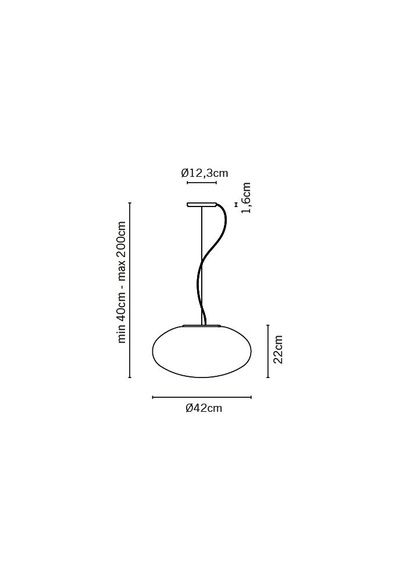 Lampa wisząca Fabbian LUMI WHITE F07 A09 01