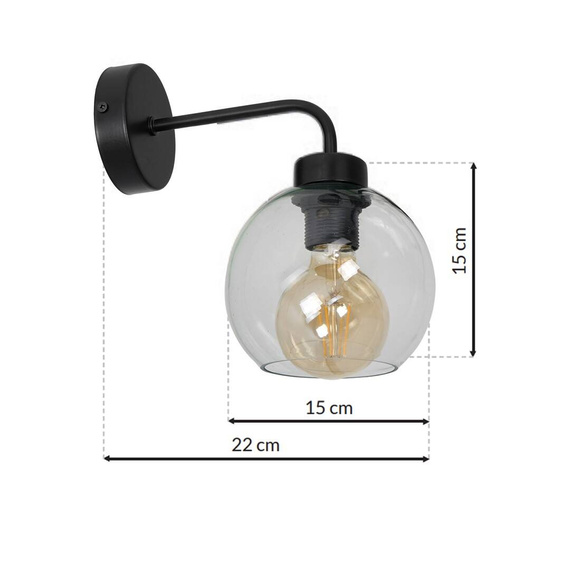 Lampa Ścienna Milagro Sofia MLP65750 Clear
