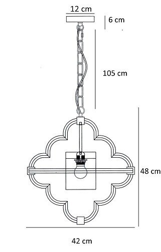 Lampa wisząca Berella Light Hevis 1 BL0157