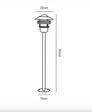 Lampa Ogrodowa Stojąca 25118034 Nordlux Vejers