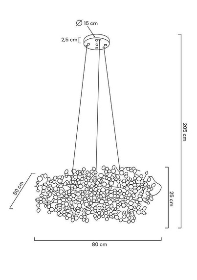 Żyrandol Moosee Monete MSE1501100177