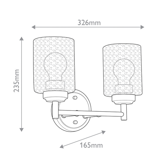 Lampa Ścienna Elstead Lighting KL-WINSLOW-2W-NBR