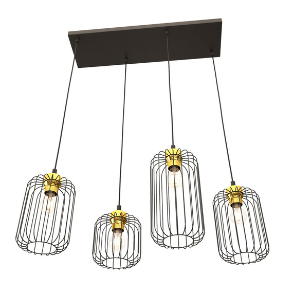 Lampa Wisząca Emibig Vander 4 Bl Gold (1364/4)