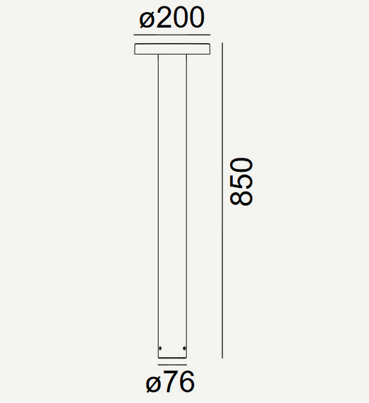 Norlys Borg Słupek zewnętrzny 6180GR