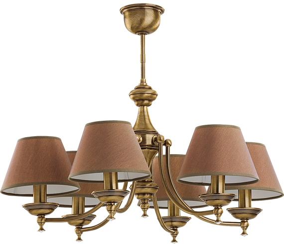 Lampa wisząca Kutek San Marino SAN-ZW-6(P/A)CR Patyna