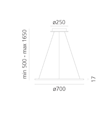 Nowoczesna lampa wisząca Artemide Discovery 1999110A