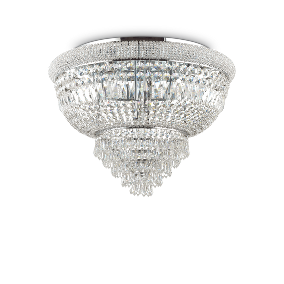 Lampa sufitowa kryształowa Ideal Lux Dubai PL24 Cromo