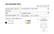 Oprawa Do Zabudowy Azzardo Ika Round AZ3017 Czarna