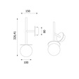 Lampa ścienna Cotton Cleoni DM101/K/TR1/196