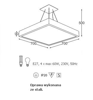 Cleoni NEKLA 70 Lampa Wisząca