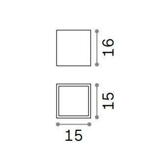 Plafon Ideal Lux Techo 251547 Kawowy