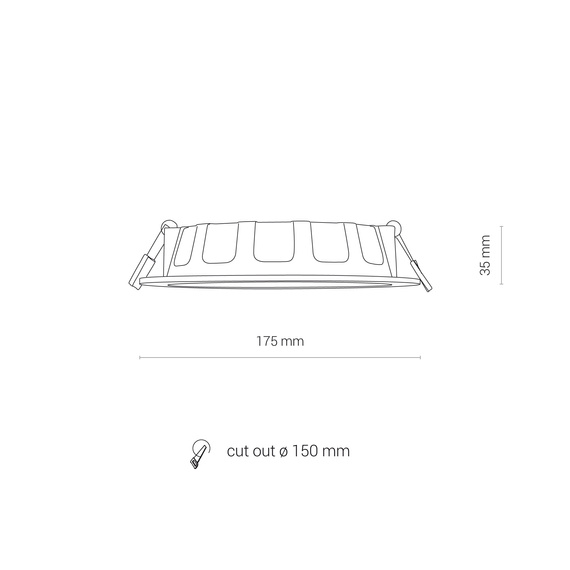 Wpust Nowodvorski Cl Kos Led 16W 8776