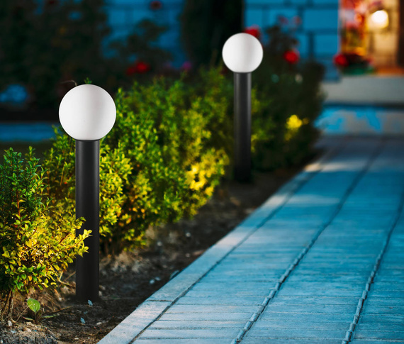 Lampa stojąca zewnętrzna Italux OFL-8081-BL Feltre
