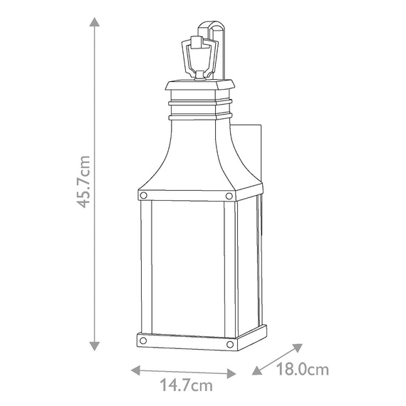 Zewnętrzna lampa ścienna Elstead Lighting Beacon Hill HK-BEACON-HILL-S-MB