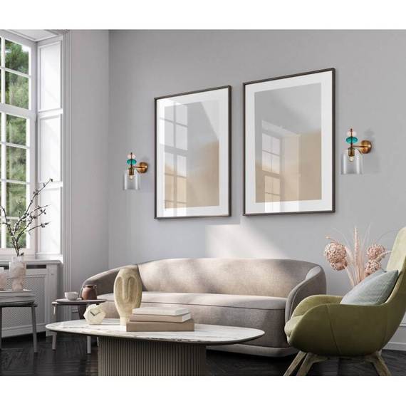 Italux WL-30263-1B-BRO-SG Oprawa Ścienna Busco