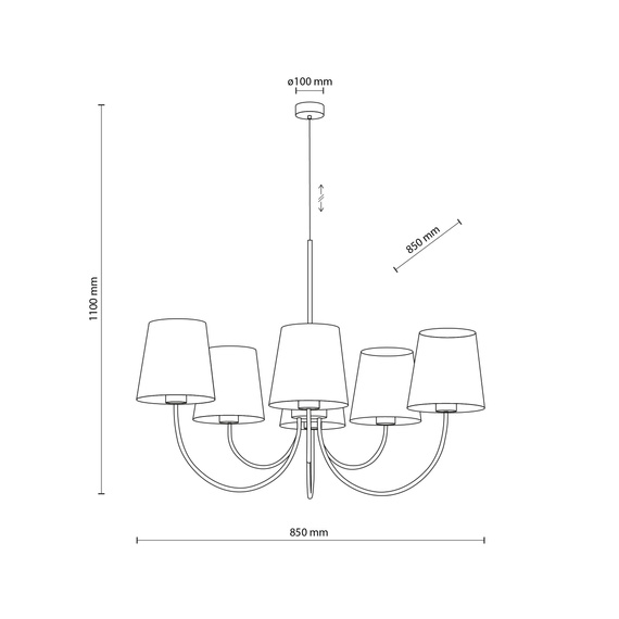 Lampa Wisząca TK Lighting Candi 11072