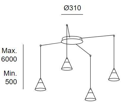 Lampa wisząca LEDS Grok Veneto 15-7591-14-DO