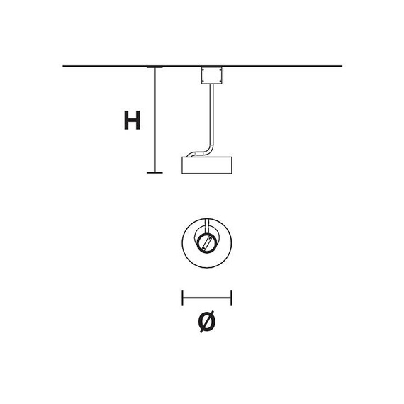 Lampa wisząca Pojedyncza Masiero Sound S1