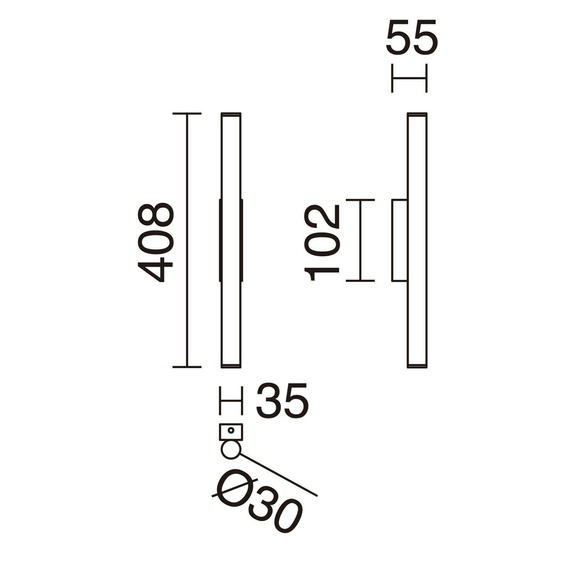 Kinkiet 906D-L31H1B-37 Novolux Tania