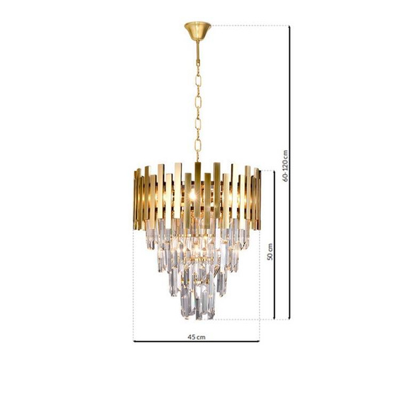 Lampa wisząca Milagro Aspen ML6000 Złota