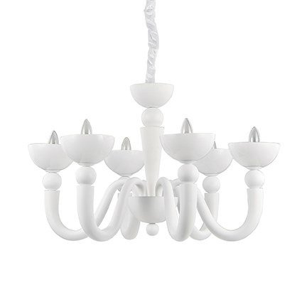 Bon Bon SP 6 Lampa Wisząca Ideal Lux biały