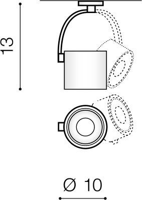 Spot Azzardo Bross ARM AZ3499 Czarny GU10