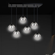 Wisząca lampa COSMO 6 BL GRAFIT czarny (712/6) - Emibig
