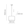 TK Lighting 6580 Oprawa wisząca Juta