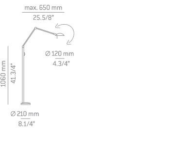 Lampa Podłogowa Estiluz P-1139 złota