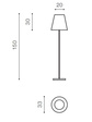 Czarna Lampa Stojąca zewnętrzna  Azzardo Havana AZ4662