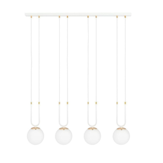 Zwis GLAM 4 WHITE/OPAL biały (1115/4) - Emibig