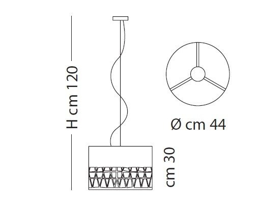 Merlino SP 8/304 Lampa Wisząca Sillux biała 44 cm