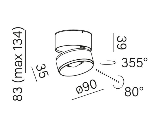 AQform Spot Qrled 16487-L930-W3-00-82