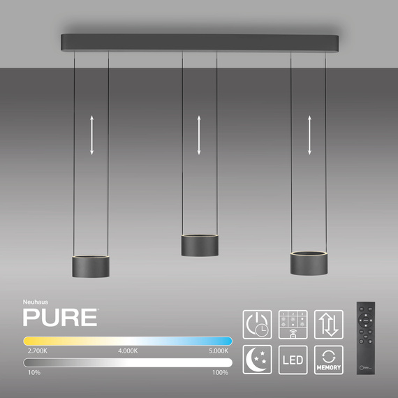 Lampa Wisząca Paul Neuhaus Pure Clipse 003902-035388