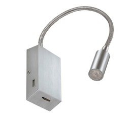Leiden 517E-L0103B-35 Lampa ścienna Novolux Exo + 2x USB