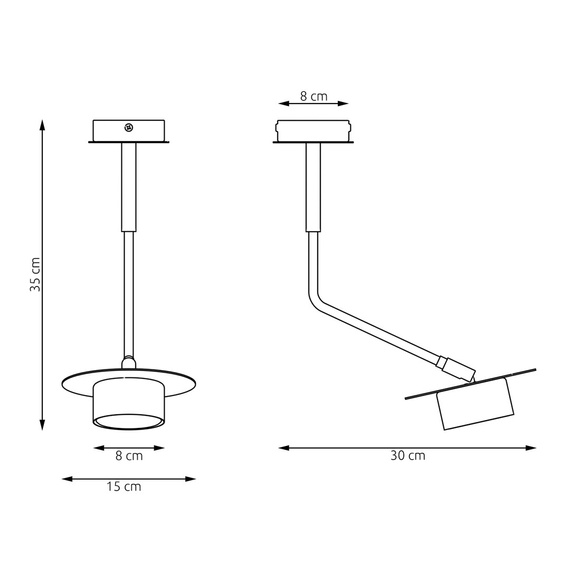 Lampa Wisząca Emibig Mizu 1 Bl (1448/1)