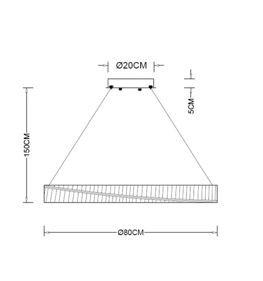 Lampa Wisząca Berella Light Kiki 80 BL5611