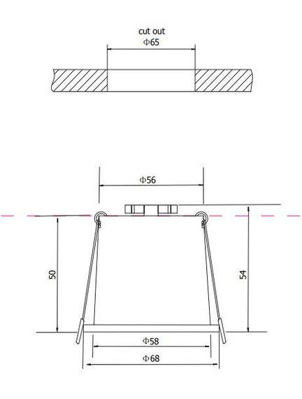 Oprawa wpuszczana Maytoni Reif DL049-01GB