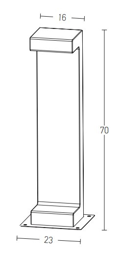Lampa Stojąca Zewnętrzna Zambelis E192
