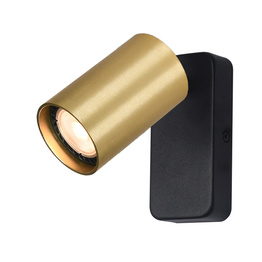 Lampa Ścienna Italux Nesto Wl-23436-1-Bk-Gd