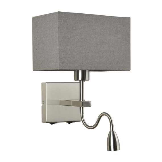 Lampa Ścienna Italux Norte WL-1122-2-BL-SN-RC-GR