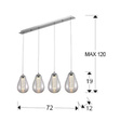 Lampa wisząca Schuller Taccia 394460 
