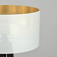 Podłodowa lampa ASTON LP1 WHITE/GOLD  czarny (1147/LP1) - Emibig