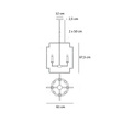 Lampa wisząca Berella Light Tortas 8P BL0431