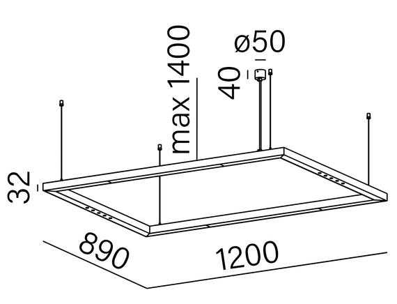 Aqform Mixline 50443-M930-W3-00-13 Lampa wisząca nowoczesna biała