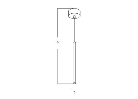 Lampa Wisząca Azzardo Verno 1 55 4000k WH AZ6311