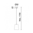 "A Tu Estilo" 716A-G05X1A-03 Novolux Exo Lampa wisząca Ø20,7 